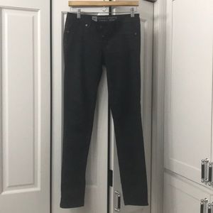 Black/gray snakeskin skinny leg jeans